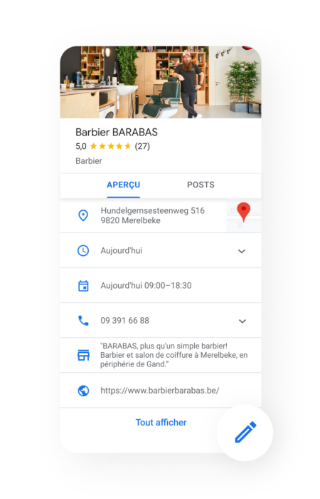 Fiche Google my Business