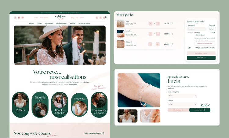 Site ecommerce Bijoux de Sophie