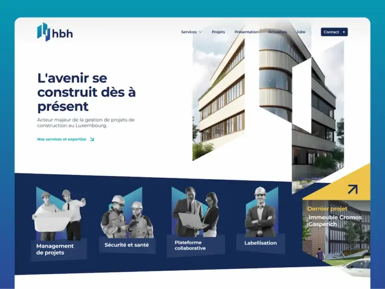 Mockup hbh site vitrine landing page